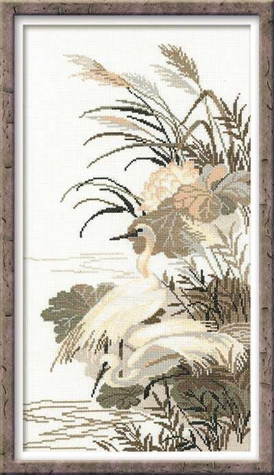 Herons - Cross Stitch Kit from RIOLIS Ref. no.:928