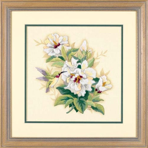 Hibiscus Floral (30 x 30 cm) - Cross Stitch Kit by DIMENSIONS