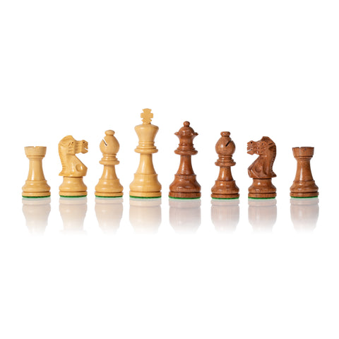 High quality CLASSIC Chess Set with leatherlike chess board + CHECKER SET