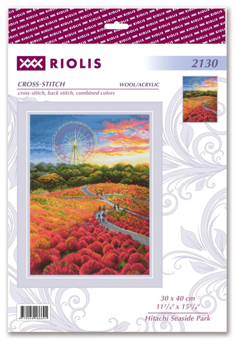 Hitachi Seaside Park. Cross Stitch kit by RIOLIS Ref. no.: 2130