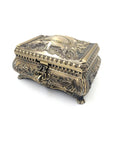 Golden Metal Jewelry Box - 21-20L