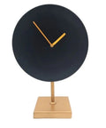 Elegant Golden-Black Metal clock - 4122
