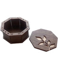 Wooden Octagonal Trinket Box with Branch Motif by Wizardi