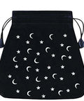 Moon And Stars Velvet Black Bag