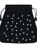 Moon And Stars Velvet Black Bag