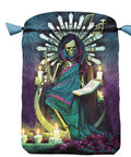 Santa Muerte Satin Bag