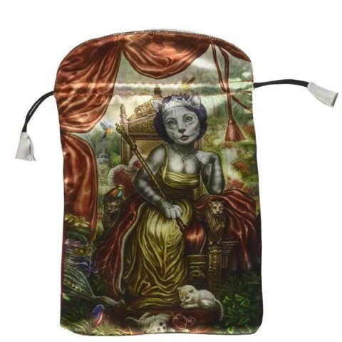 Cat Tarot Satin Bag
