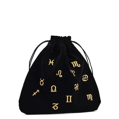 Astrological velvet bag