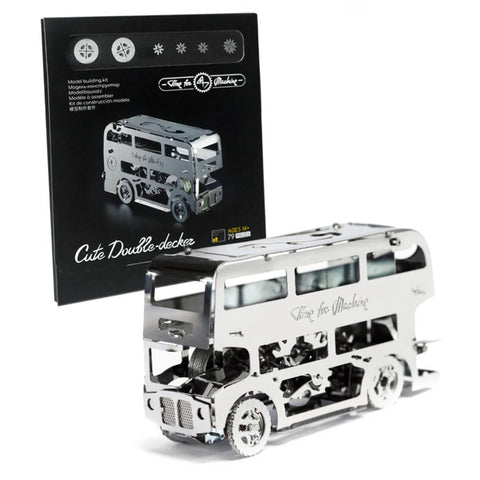 Cute Double-Decker Model Building Kit
