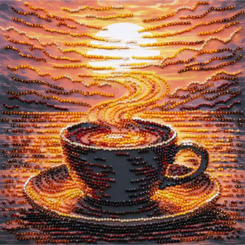 Bead Embroidery Kit Fragrant Coffee