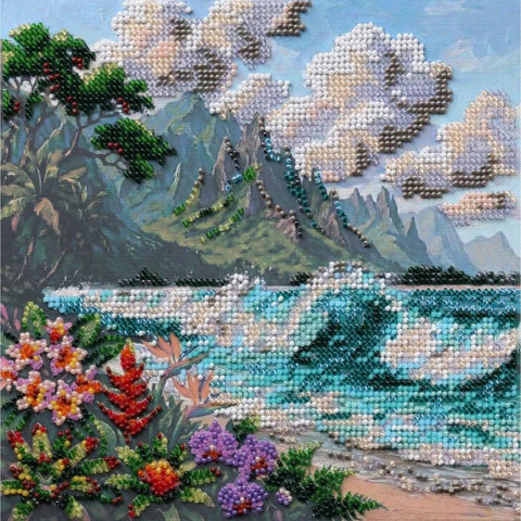 Bead Embroidery Kit Blue Lagoon
