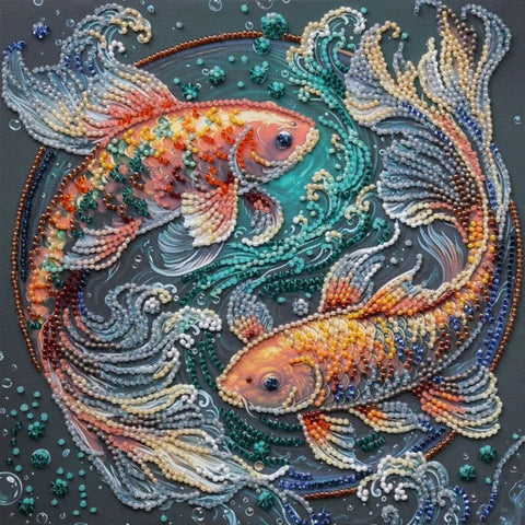 Bead Embroidery Kit Dancing Among the Waves