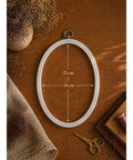 White Oval Embroidery Hoop