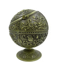 Metal ashtray globe GA
