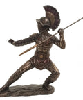 Roman gladiator statue with spear