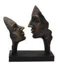 Bronze resin couple sculpture 26cm