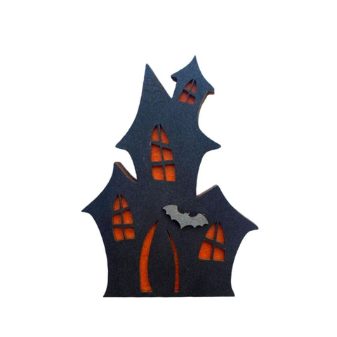 Wooden Bead Storage Box Haunted House Design by Kind Fox