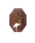 Wooden Sewing Needle Case with Flamingo Design by Wizardi