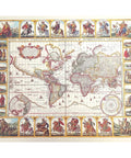 Historical World Map - Nova Totius Terrarum reprint - N. I. Piscator 1652 - M1652