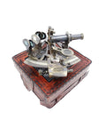 Brass sextant in leather box NC 1514B - Hobby.lt 🇬🇧