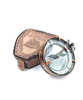 Magnetic compass in leather case NC2929