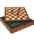 37X37CM LEGANT MAGNETIC WOODEN CHESS SET WITH BOX INSIDE - Hobby.lt