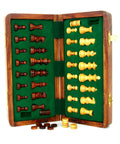 40x40CM MAGNETIC WOODEN FOLDING CHESS SET + CHECKER SET - Hobby.lt