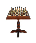 Wooden Chess Table with Beautiful Luxurious Chess Set