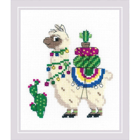 Llama cross stitch kit by RIOLIS Ref. no.: 1787