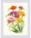 Fragrant Freesia cross stitch kit by RIOLIS Ref. no.: 1821