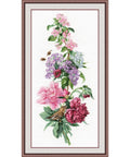Peony Cross Stitch Kit