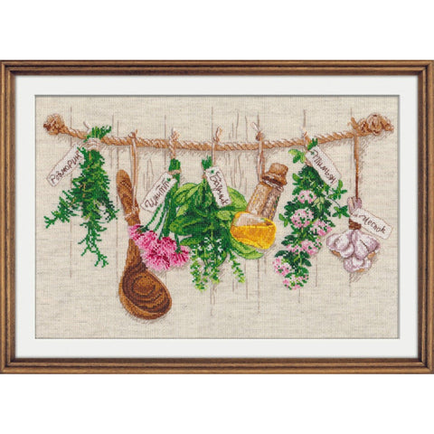 Cross Stitch Kit Aromatic Herbs