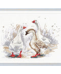 Three Funny Geese Cross Stitch Kit