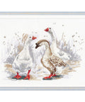 Three Funny Geese Cross Stitch Kit