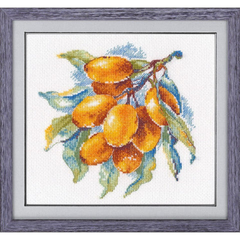 Amber Berries Cross Stitch Kit