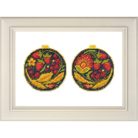 Khokhloma Ornament Cross Stitch Kit