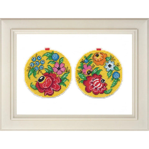 Gorodets Ornament Cross Stitch Kit