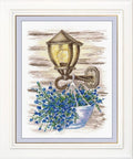 Cross Stitch Kit Lantern and Flowers