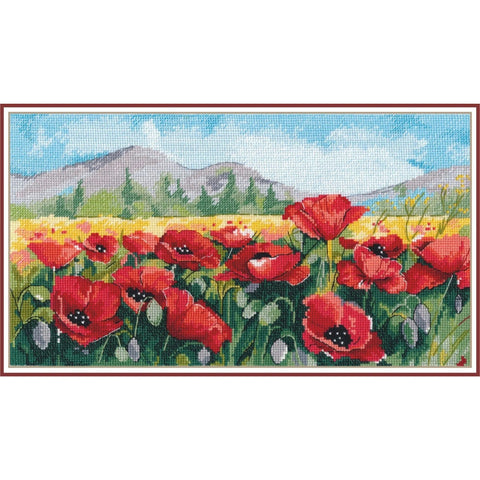 Poppy Cross Stitch Kit