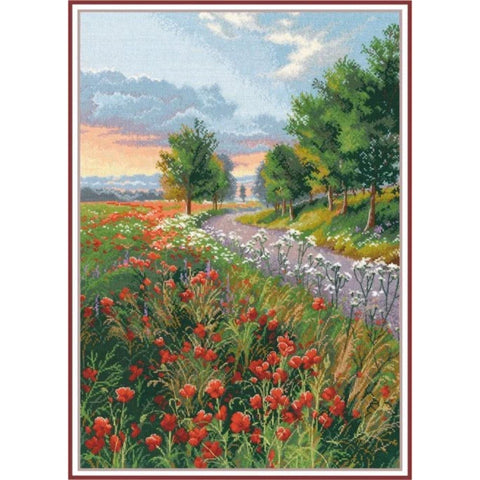 Morning on the Road Cross Stitch Kit