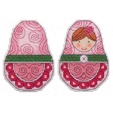 Matryoshka Ornament Cross Stitch Kit
