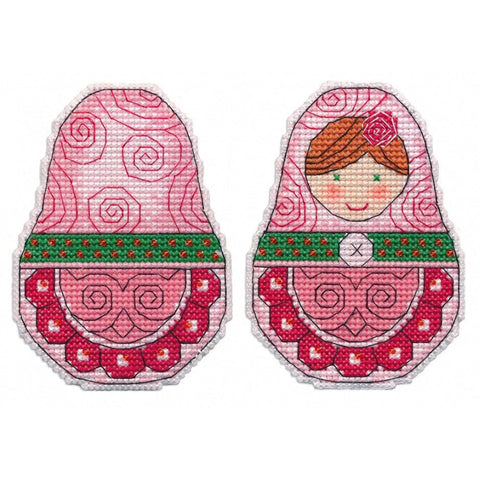 Matryoshka Ornament Cross Stitch Kit