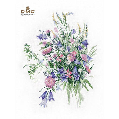 Summer Flower Bouquet Cross Stitch Kit