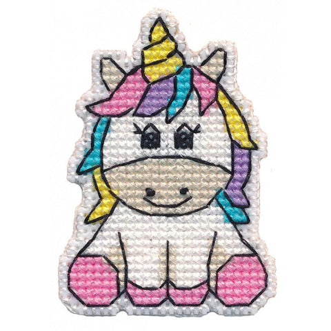 Unicorn Cross Stitch Badge Kit