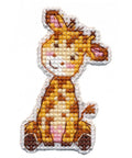 Giraffe Embroidery Badge Kit