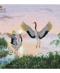 Dancing Cranes Cross Stitch Kit