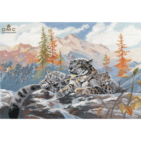 Snow Leopard Cross Stitch Kit