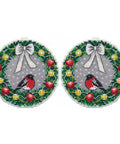 Christmas Wreath Ornament Cross Stitch Kit