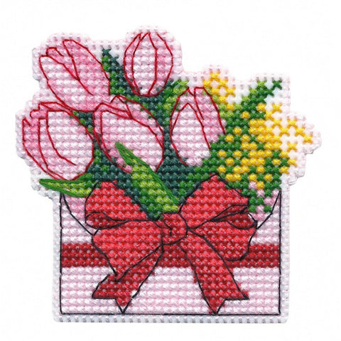 Greeting Cross Stitch Magnet Kit