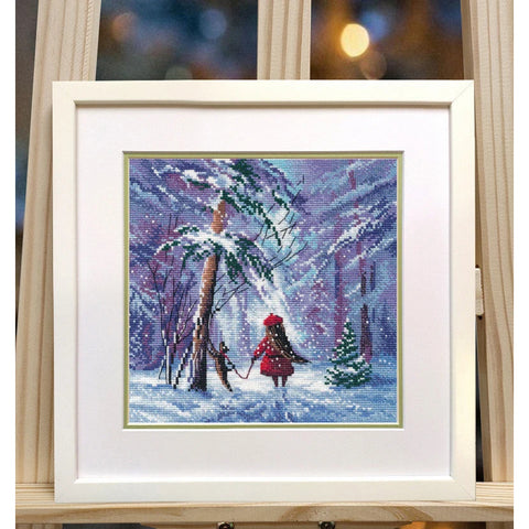 Winter cross stitch kit - Oven